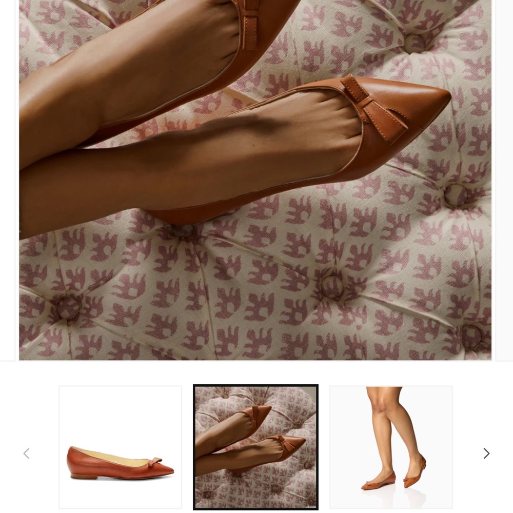 Sarah Flint Natalie Flats Sz 36 Brown - Picture 2 of 9